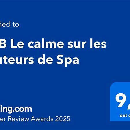 B&B Le Calme Sur Les Hauteurs De Spa Tiège エクステリア 写真